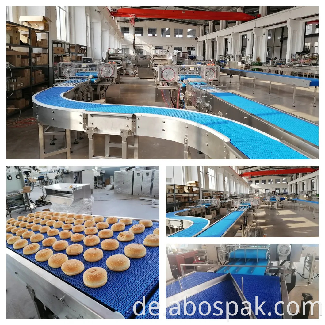 Bostar Automatische Burger-Brötchen/Brötchen/Hotdog/Brot Horizontale Verpackungsmaschine mit Aufschnittmaschine